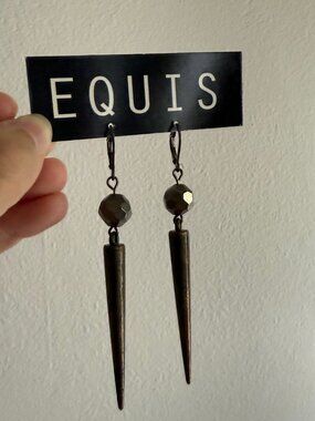 Equis spike earrings